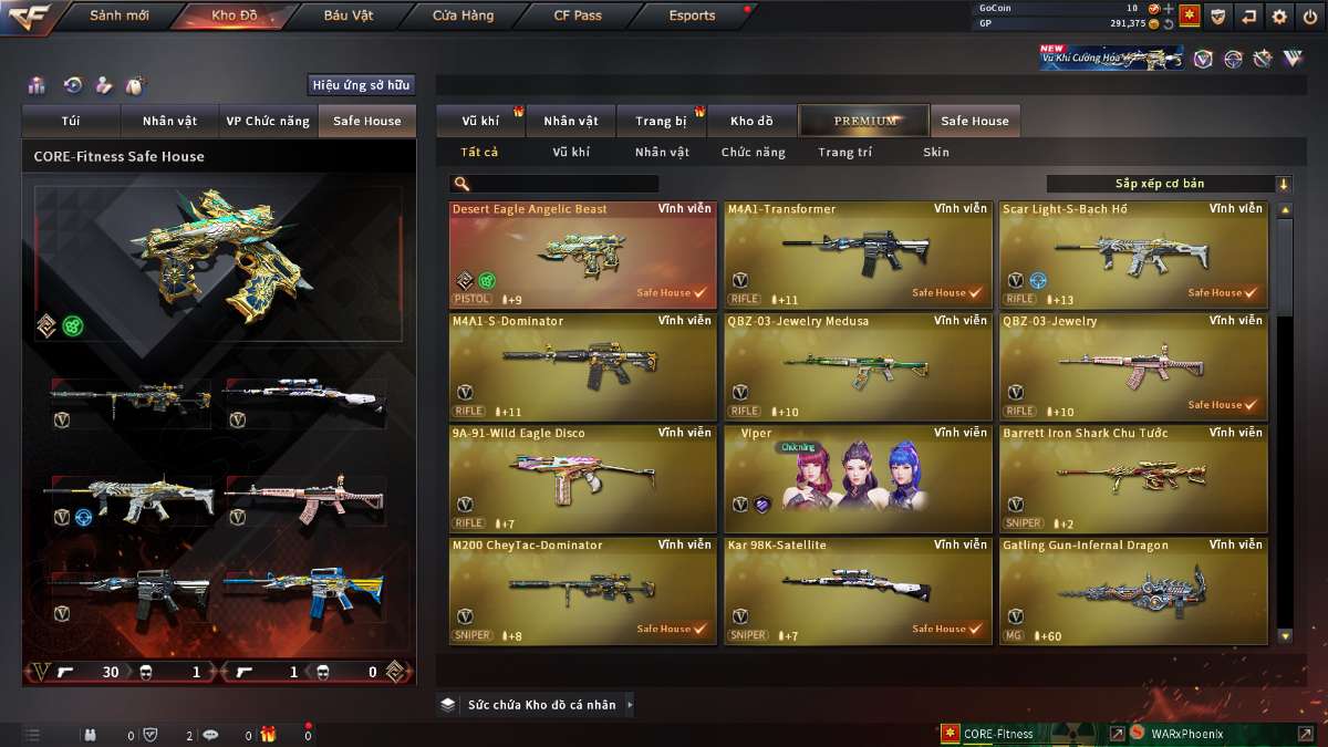 shop acc cf uy tin gia re